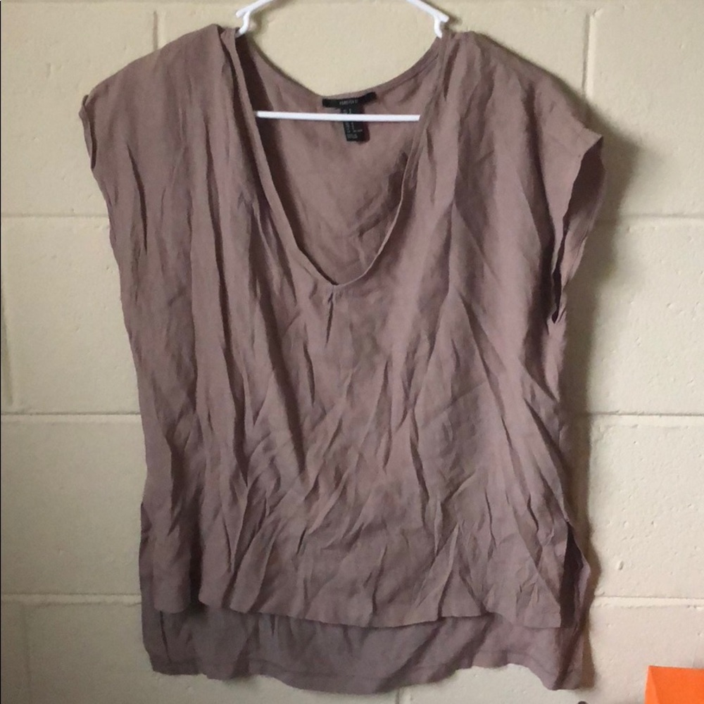 Flowy Short Sleeve Chiffon Top